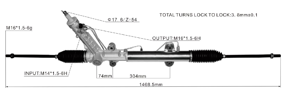 Power Steering Rack